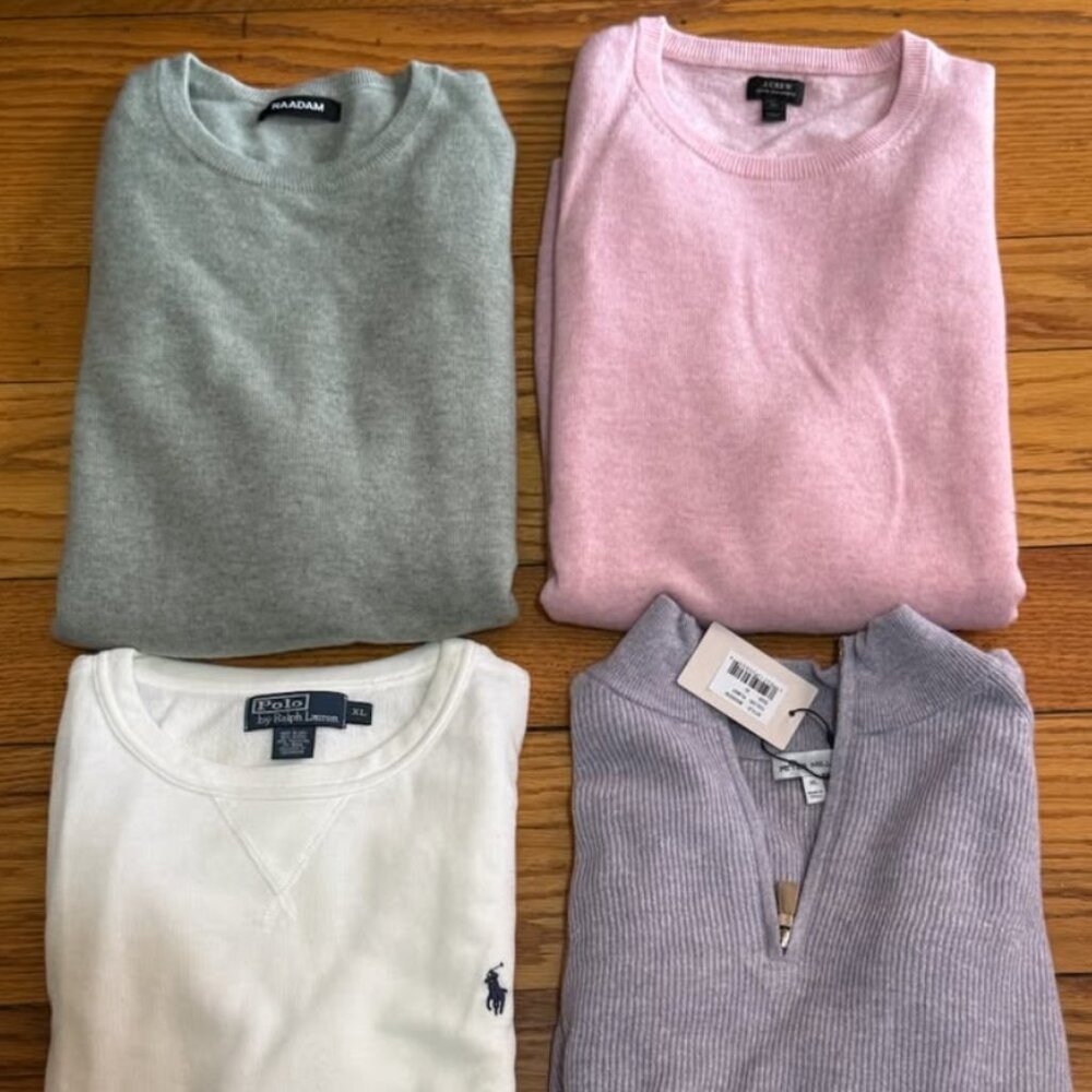 4 Men's XL Sweaters for Sale – $250 for All or $75 Each